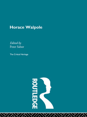 cover image of Horace Walpole